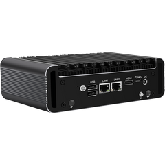Fanless Industrial PC, Mini Computer, Intel Celeron N5105/PentiumN6005, Windows 11 or Linux Ubuntu,, VGA, HDMI, 2 xLAN, 2 x COM RS232/RS485, 2 x USB2.0, 4 x USB3.0