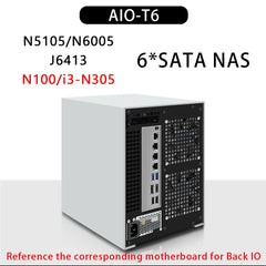 N5105/N100/N305 NAS/6*SATA3.0/Dual M.2/PCIE SLOT/4*2.5G NETWORK CARD ALL IN ONE NAS
