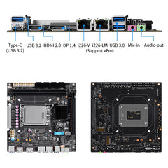 H670/Q670 8-BAY NAS MOTHERBOARD SUPPORT INTEL 12/13/14TH CPU |3X M.2 NVME|8X SATA3.0|2X INTEL 2.5G NETWORK PORT|HDMI+DP 4K@60HZ VPRO ENTERPRISE-CLASS COMMERCIAL NAS BOARD