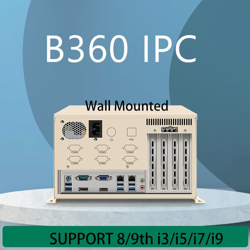 WALL MOUNTED B360 SUPPORT 8/9TH CORE CPU INDUSTRAIL PC INDUSTRAIL CONTROL MACHINE VISION PC