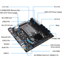H670/Q670 8-BAY NAS MOTHERBOARD SUPPORT INTEL 12/13/14TH CPU |3X M.2 NVME|8X SATA3.0|2X INTEL 2.5G NETWORK PORT|HDMI+DP 4K@60HZ VPRO ENTERPRISE-CLASS COMMERCIAL NAS BOARD