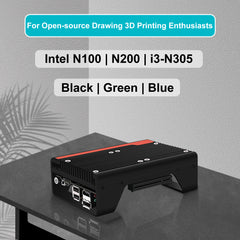 Dual 2.5G LAN Fanless Firewall PC for open-sourse drawing 3D printing enthusiasts